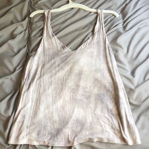 American Eagle Soft and Sexy Tie Dye Gray Tank